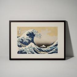 Ukiyoe by Katsushika Hokusai,  The Great Wave Off Kanagawa f...