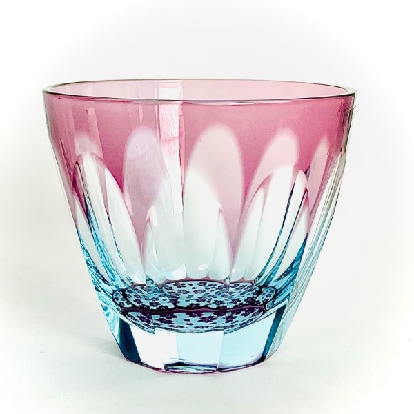 GLASS-LAB - Suna-Kiriko Glassware: Sakura Saku ~mau~ (Blooming Sakura Petals) - Sake Glass（115ml）