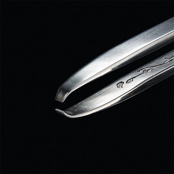 Thick Tweezers with 3mm width - for brows and facial hair, rust-resistant, stainless, introduced on TV, Ubukeya, gift, souvenir
