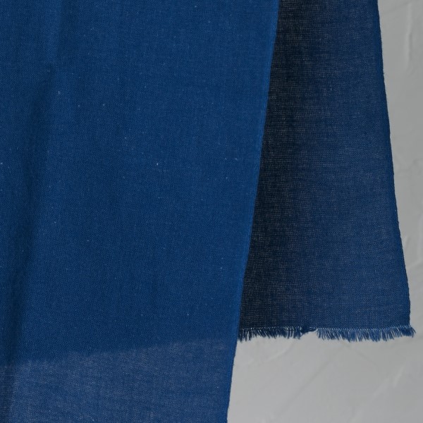 Aizome indigo-dyed hand towel set - Set of 3 designs, natural indigo dye, 100% cotton