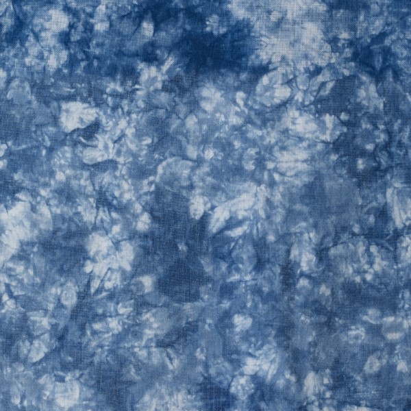 Aizome indigo-dyed hand towel set - Set of 3 designs, natural indigo dye, 100% cotton