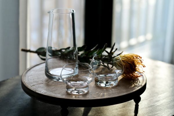 Ryote Set - Sake Set (3 Pieces) - Kimoto Glass × Flavien Delbergue Design| Presented at Maison & Objet