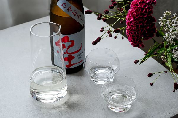 Ryote Set - Sake Set (3 Pieces) - Kimoto Glass × Flavien Delbergue Design| Presented at Maison & Objet