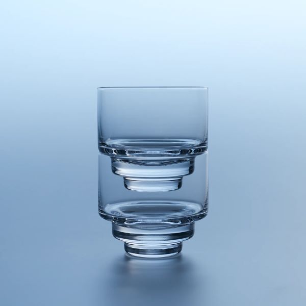 Strata Set - Sake Glass Set (3 Pieces) - Kimoto Glass × Döppel Studio Design| Presented at Maison & Objet