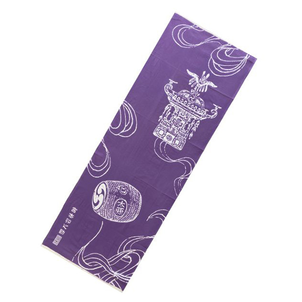 Hand towel, mikoshi/taiko, purple