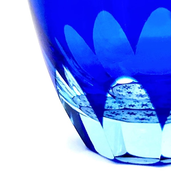 Suna-Kiriko Glassware: Yuki (Snow), Sake Glass 115ml, GLASS-LAB 