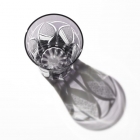 Edo Kiriko, Tumbler, parasol, itogiku tsunagi, grape (purple), Hanasho, Size: Ø 7.5 × H 11 cm, Tokyo traditional crafts, handmade