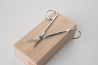 Eyebrow Scissors - 9.5cm, Stainless, rust-resistant, Ubukeya, Includes paulownia box