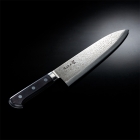 Damascus Gyuto - with brim, rust-resistant, Super Gold 2, total length 31cm, chef's knife, fish, meat, Ubukeya, gift, souvenir