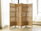 Kumiko Woodcraft Four-Panel Folding Screen with latticework ...