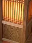 Lantern with Pattern of Fine, Vertical Rectangles (Medium), Features latticework and boards of Yaku Sugi cedar, H32 × W17 × D17 cm