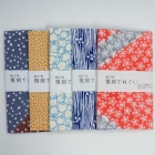 Reissued Hand Towels - five-piece set: Four Seasons of Edo (...