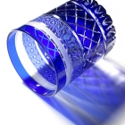 Edo Kiriko, Old Glass, classic line, lapis lazuli, blue, Ø7.3 × H9.0 cm, Hanasho, itogikutsunagi, yarai, traditional craft, handmade, souvenirs, order-made
