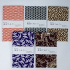 Reissued Hand Towels - five-piece set: Kissho (collection of good luck patterns) - traditional intricate patterns, yukata patterns, based on Ise Katagami stencil patterns (an important intangible cultural asset), Marukyu Shoten 		