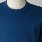 Aizome indigo-dyed loop-wheeled T-shirt - Natural indigo dye, neutral colouring, 100% cotton, unisex