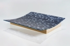 Galbe: Chikusen no Utsuwa (Collaboration with AC/AL) | Yukata Fabric, Glass & Wood | Presented at Maison & Objet