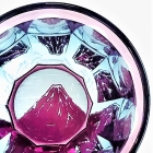 Suna-Kiriko Glassware: Hokusai, Red Fuji, Sake Glass 115ml, GLASS-LAB 