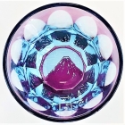 Suna-Kiriko Glassware: Hokusai, Red Fuji, Sake Glass 115ml, GLASS-LAB 