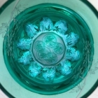 Suna-Kiriko Glassware: Ao-Momiji (Green Maple), Sake Glass 115ml, GLASS-LAB 