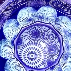 Suna-Kiriko Glassware: Hanabi (Fireworks), Sake Glass 115ml, GLASS-LAB 